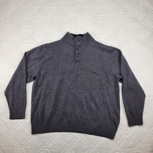 Turnbury Extra Fine Merino Wool gray sweater size‎ 2XB
